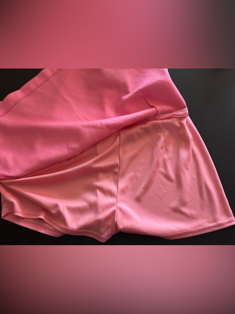Pink Skirt with Built In Shorts - Picture 6 of 6